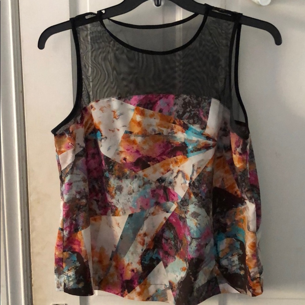 Fun See-through fishnet top silk